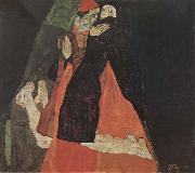 Egon Schiele Cardinal and Nun Germany oil painting artist